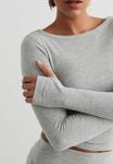 Топ с длинными рукавами EASE RIBBED aim’n®, серый - фото 6
