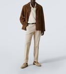 Хлопковые чиносы Slowear, Beige - фото 2