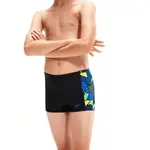 Плавки-шорты Speedo Boys' Allover Panel Aquashort, черный - фото