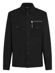 Куртка-рубашка с карманом на молнии KARL LAGERFELD, черный - фото