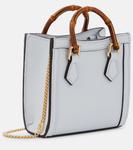 Кожаная сумка-тоут diana mini Gucci, синий - фото 4