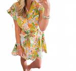 Бохо платье с пуговицами в зеленом цвете &merci - фото