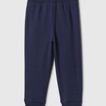 Флисовые джоггеры с завязками и вышитым логотипом Gap, синий - фото 2