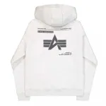 Худи Alpha Industries Label, серый - фото 4