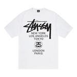 Футболка Stussy World Tour, белая - фото