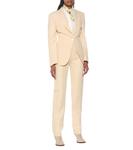 Креповый блейзер Acne Studios, Cream Beige - фото 2