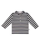 Детский полосатый хлопковый топ Il Gufo, Blu - фото