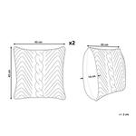 Декоративные подушка Beliani, 45x45 см, темно-синий - фото 3