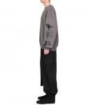 Хлопковый свитшот y 3 Adidas, серый - фото 5