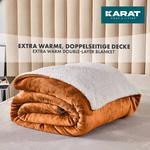 Одеяло KARAT Glory, 150x2x200 см цвет braun/weiß - фото 4