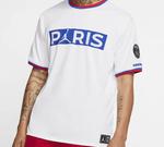 Футболка Air Jordan Paris Saint-Germain team logo Short Sleeve White, белый - фото 3