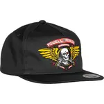 Кепка Powell Peralta Winged ripper snapback, черный - фото