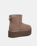 Угги женские UGG Classic Mini на платформе, серый - фото 4