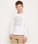 Лонгслив regular fit Guess, белый - фото