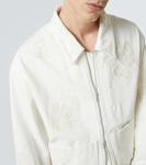 Вышитая джинсовая куртка Dries Van Noten, белый - фото 5