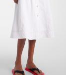 Джинсовое платье миди Saint Raphael AG Jeans, Optic White - фото 5