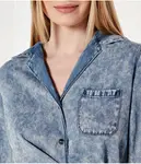 Джинсовая рубашка Regular fit One Teaspoon, синий - фото 4