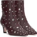 Ботинки Jessica Simpson Viviana Kitten Heel Studded Bootie, цвет Dark Cherry - фото
