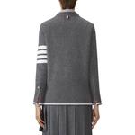 Длинный рукав свитер THOM BROWNE, серый - фото 4