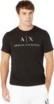 Футболка с логотипом Armani Exchange, черный - фото