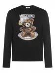 Свитер интарсией Moschino, черный - фото