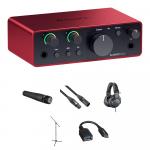 Аудиоинтерфейс Focusrite Scarlett Solo USB-C Audio Interface Guitar Recording - фото