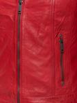 Кожаная куртка Tazzio, красный - фото 5