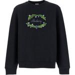 Свитшот с вышитым логотипом Burberry, черный - фото