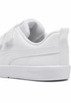 Кроссовки Courtflex V3 для детей PUMA White Silver Mist Gray - фото 2
