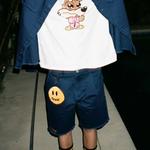 Шорты-карго Smiley Collection унисекс темно-синие Drew House, синий - фото 4