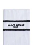 Полосатые носки Maison Kitsune, белый - фото 2