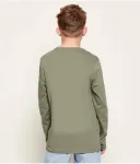Лонгслив regular fit Boss Kidswear, зеленый - фото 3