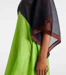 Шёлковый кафтан Tory Burch, темно-синий - фото 5