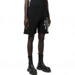 Шорты с принтом логотипа Alexander McQueen, черные - фото 4