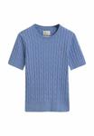 Футболка GANT STRETCH CABLE KNIT , Clear Sky/Blue - фото 5