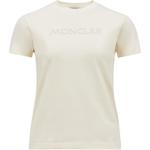 Футболка с вышитым логотипом Moncler, белый - фото