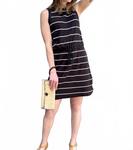 Джуд платье в полоску черное Dylan - фото 2