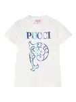 Футболка с графическим принтом Pucci Junior, белый - фото