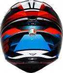 Шлем AGV k1 s fastlap, Black/Red/Blue - фото 4