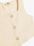 Koton Жилет в цвете экрю - фото 3