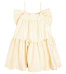 Платье из искусственной кожи с рюшами Caroline Bosmans, желтый - фото 4