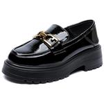 Лоферы женские низкие черный Spider King - фото 2