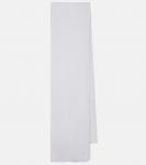 Хлопковый шарф Toteme, белый - фото