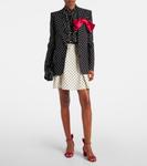 Ботинки Bow Tie 50 из замши Aquazzura, Pomegranate - фото 3