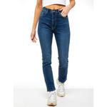 Прямые джинсы из денима женские Enzo, синий - фото 4