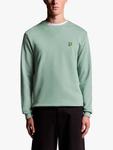 Хлопковый свитшот с круглым вырезом Lyle & Scott, Cold Mint - фото