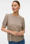 Блуза Vero Moda VMFLOWER, Moon Rock/Brown - фото