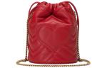 GUCCI Мини-ведро GG Marmont гибискус красный - фото 3