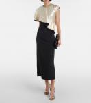 Шелковое платье Topolino Altuzarra, черный - фото 2