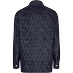 FENDI Джинсовая рубашка-куртка жаккард, Blue - фото 4